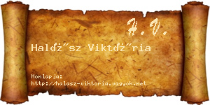 Halász Viktória névjegykártya